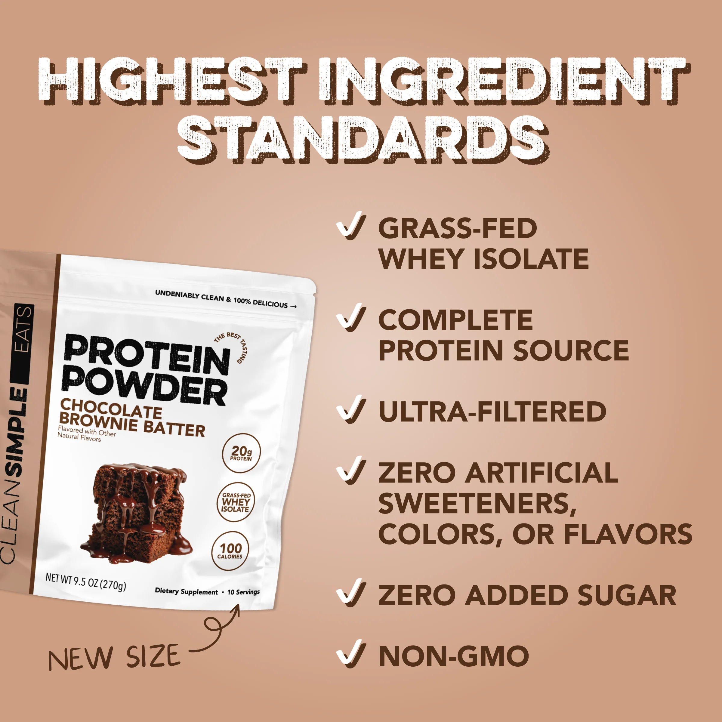 Protein Powder: Brownie Batter (10 Serving Bag) - Image 3
