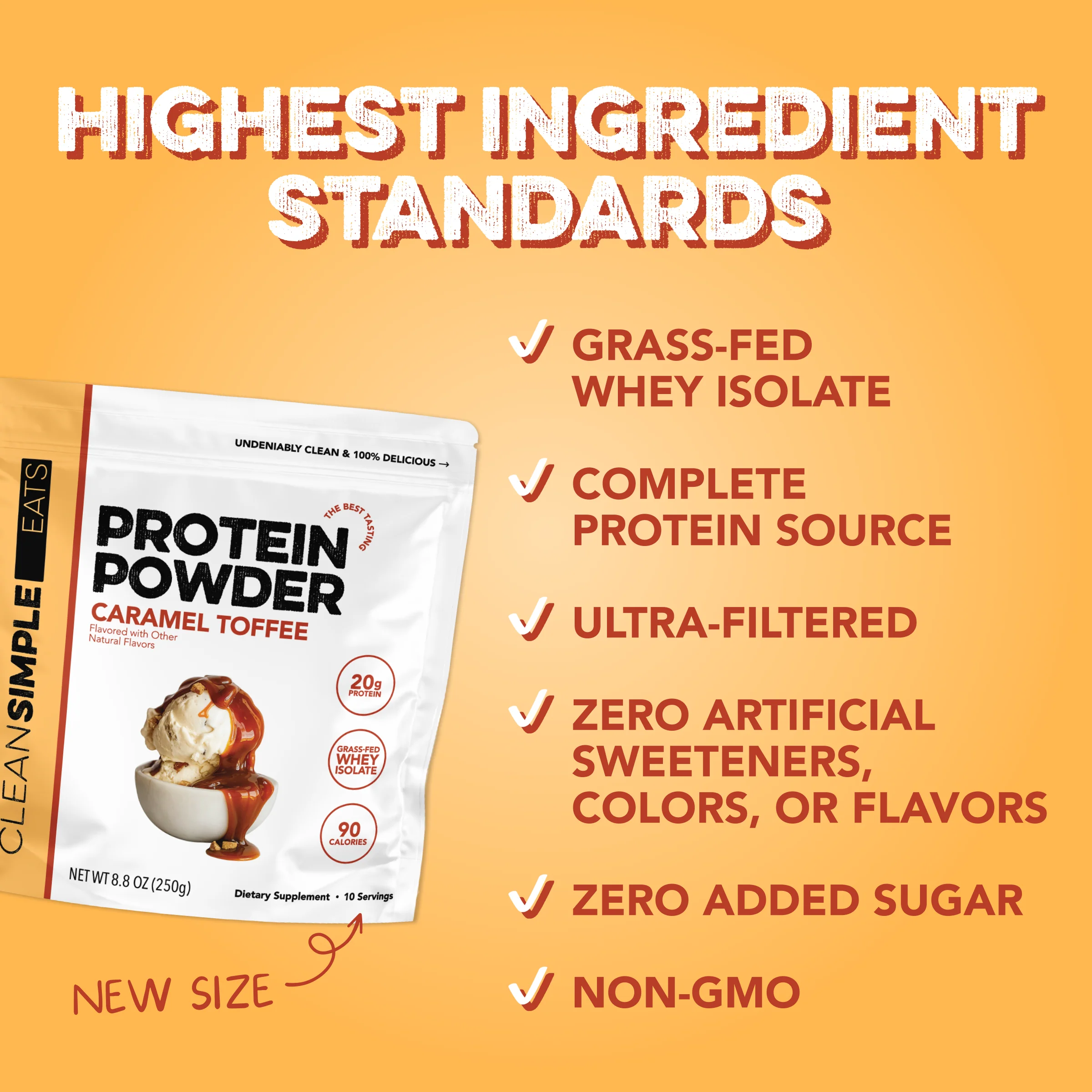 Protein Powder: Caramel Toffee (10 Serving Bag) - Image 3