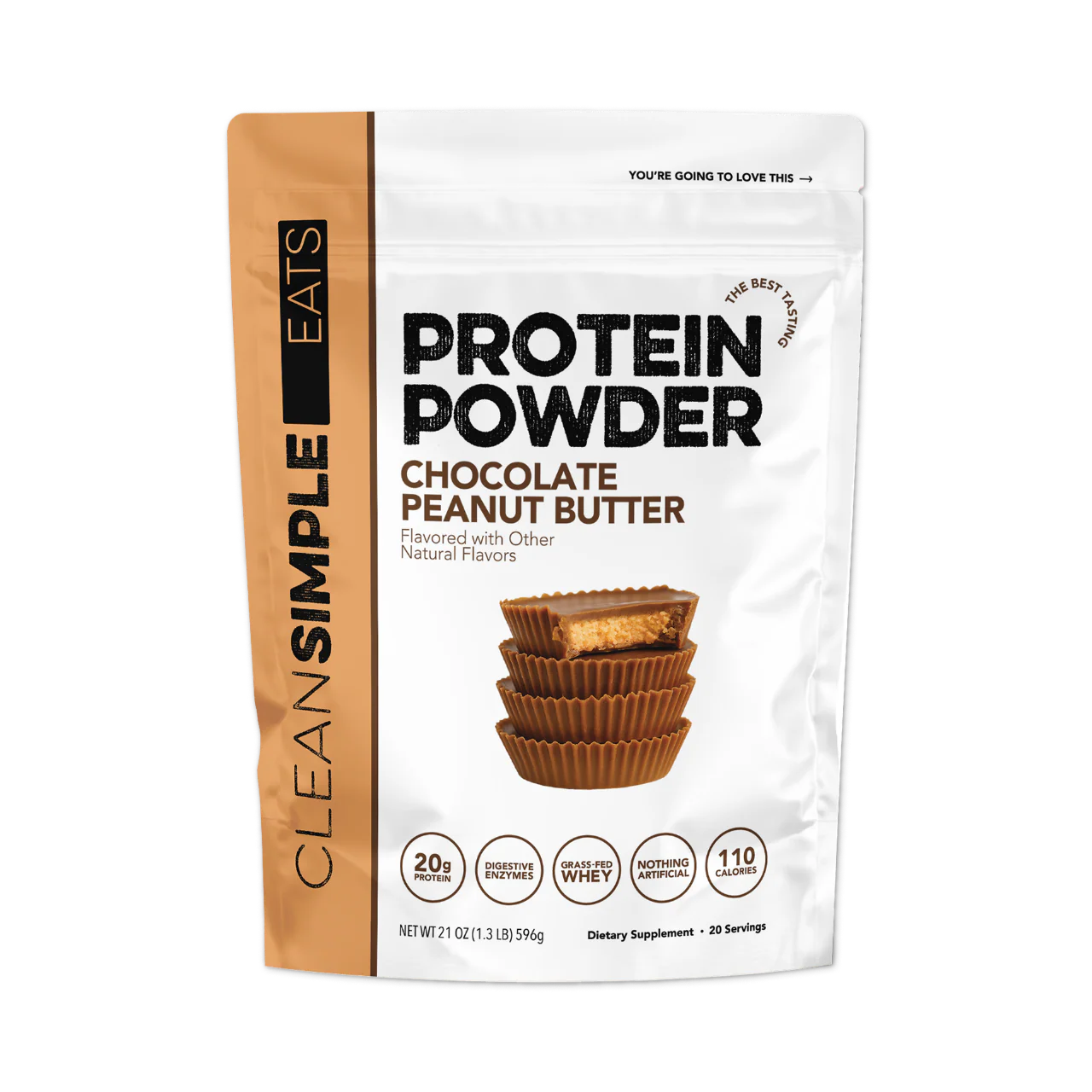 Protein Powder: Chocolate Peanut Butter (30 Serving Bag)