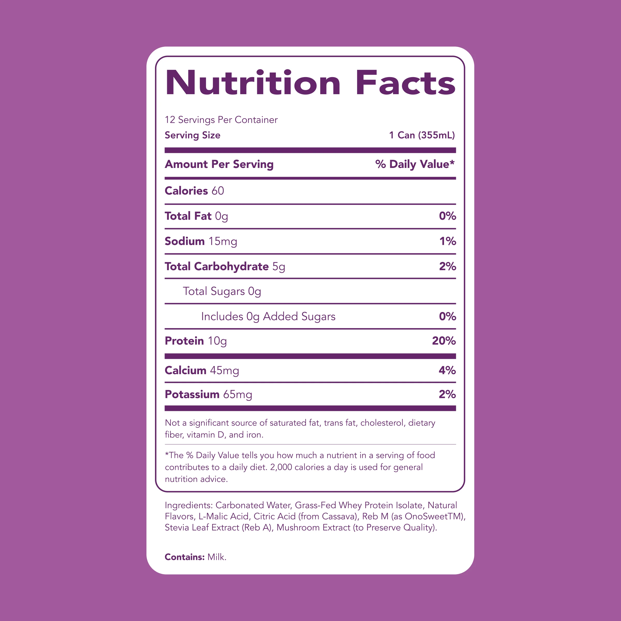 Clear Protein Soda: Grape Ice Pop (12 Oz. | 12 Pack) - Image 7