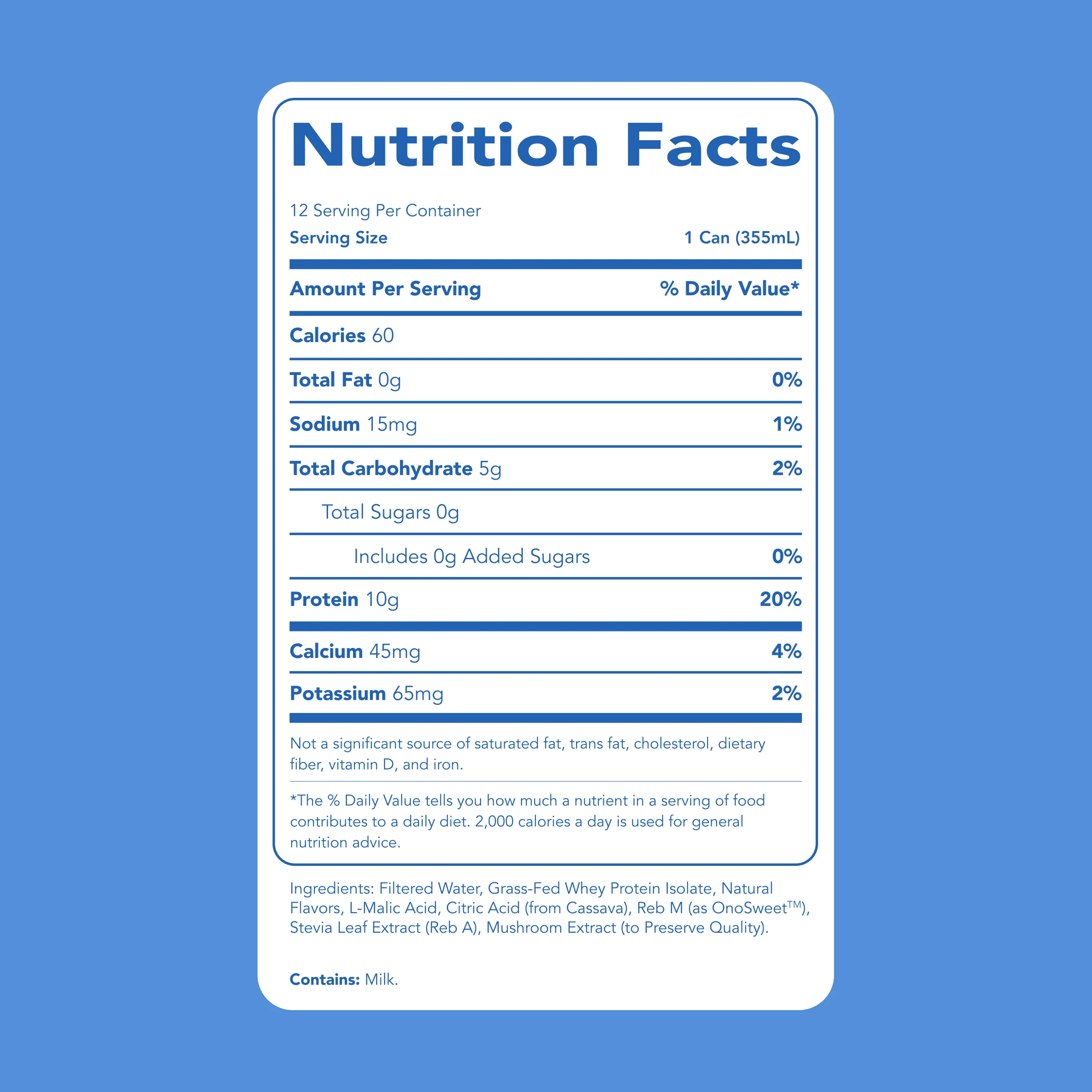 Clear Protein Water: Blue Razz (12 Oz. | 12 Pack) - Image 7
