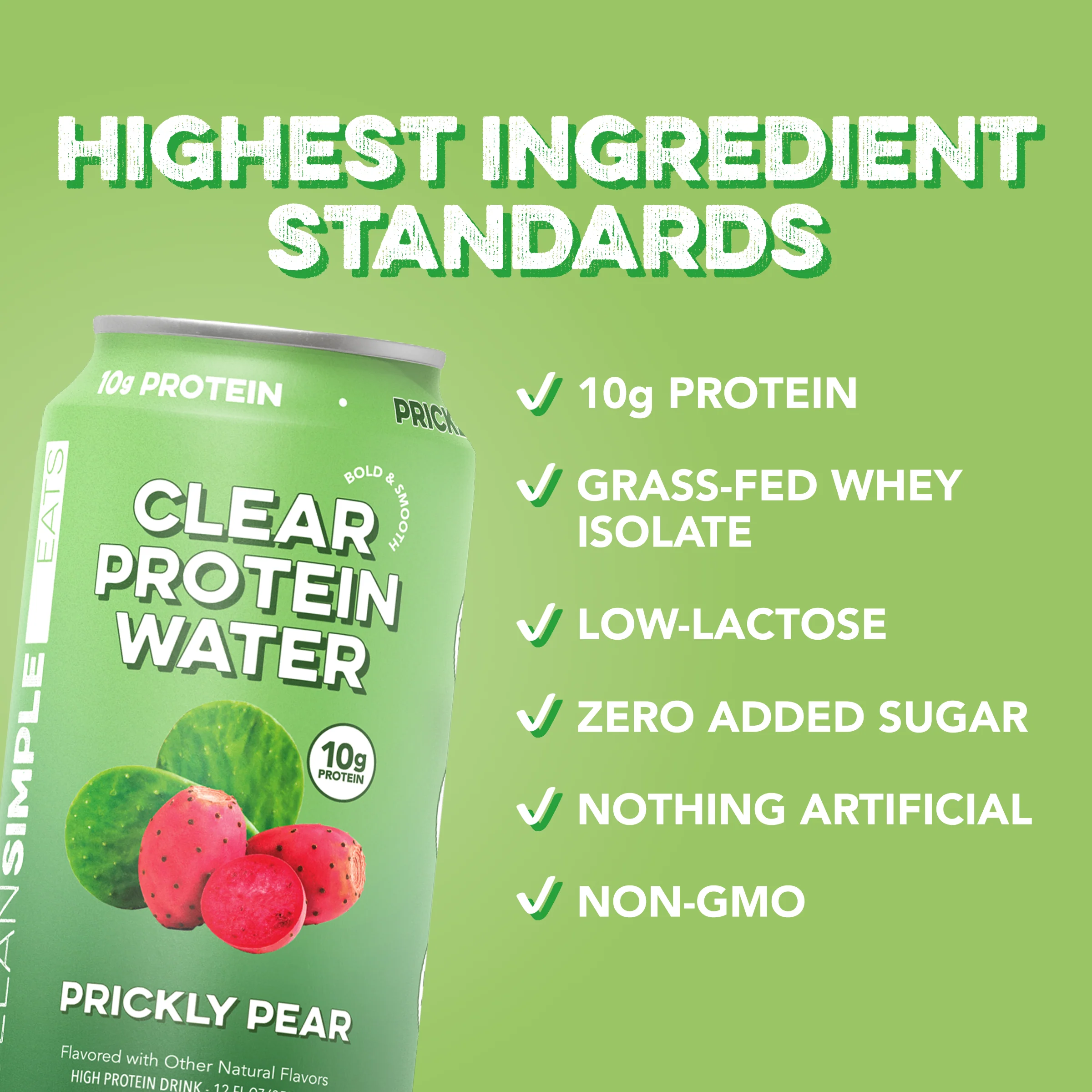Clear Protein Water: Prickly Pear (12 Oz. | 12 Pack) - Image 3