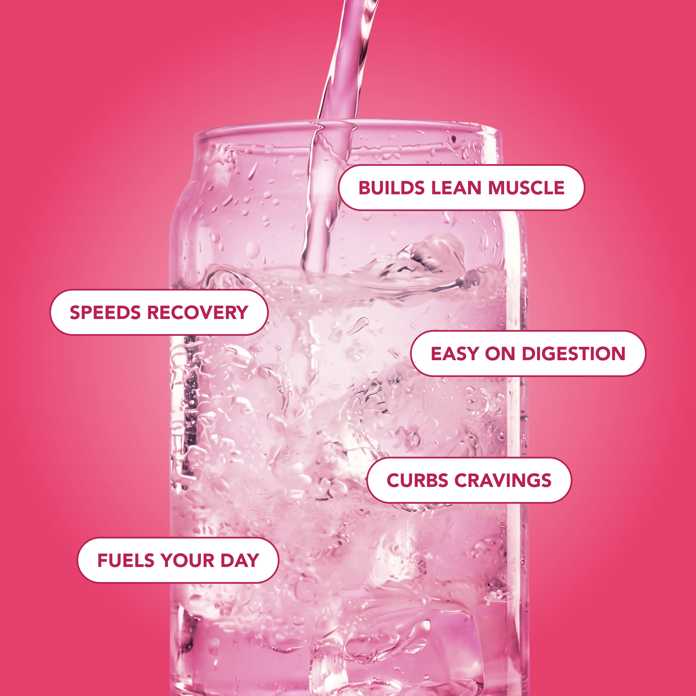 Clear Protein Water: Raspberries & Cream (12 Oz. | 12 Pack) - Image 4