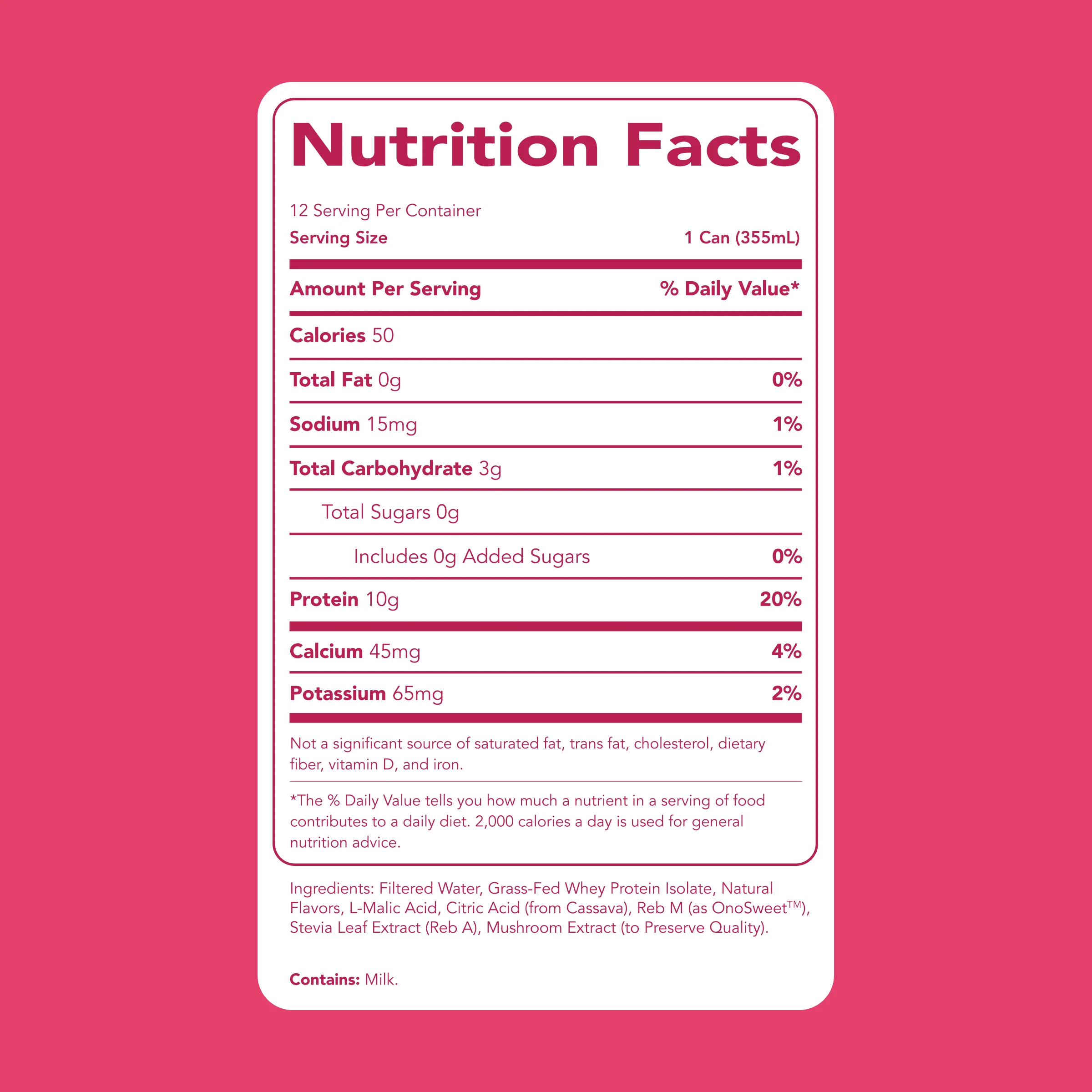 Clear Protein Water: Raspberries & Cream (12 Oz. | 12 Pack) - Image 7