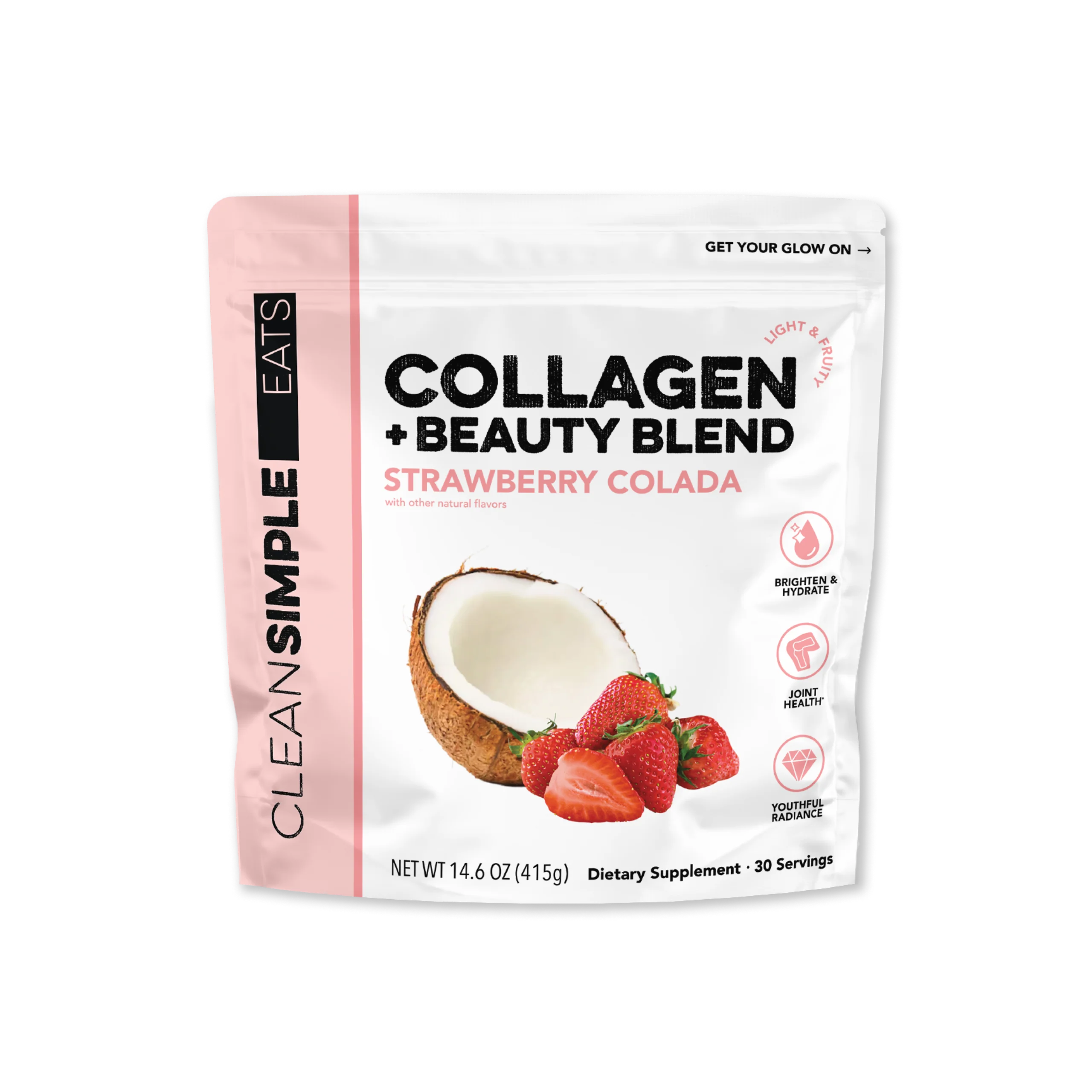 Collagen + Beauty Blend: Strawberry Colada (30 Serving)