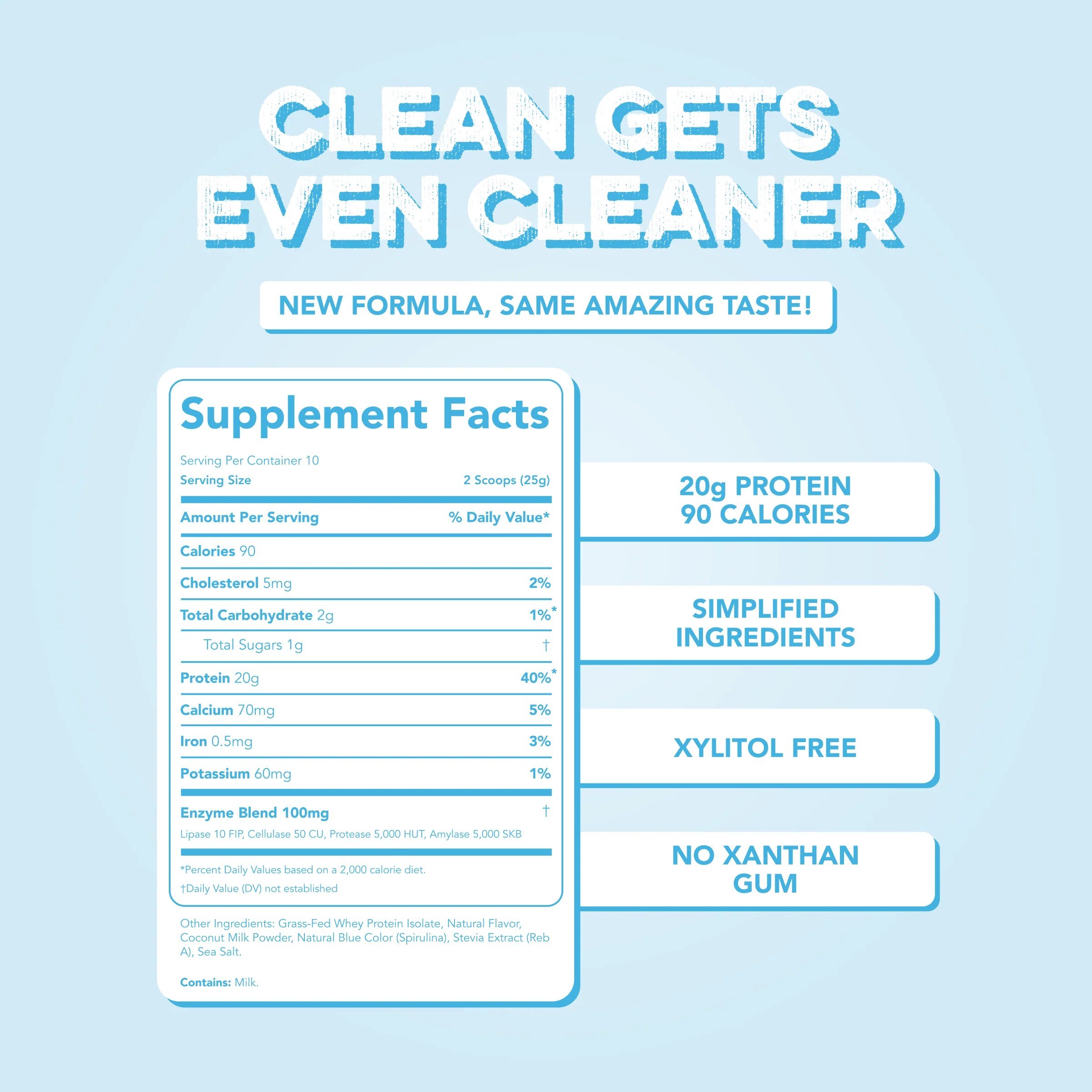 Protein Powder: Cotton Candy (10 Serving Bag) - Image 3