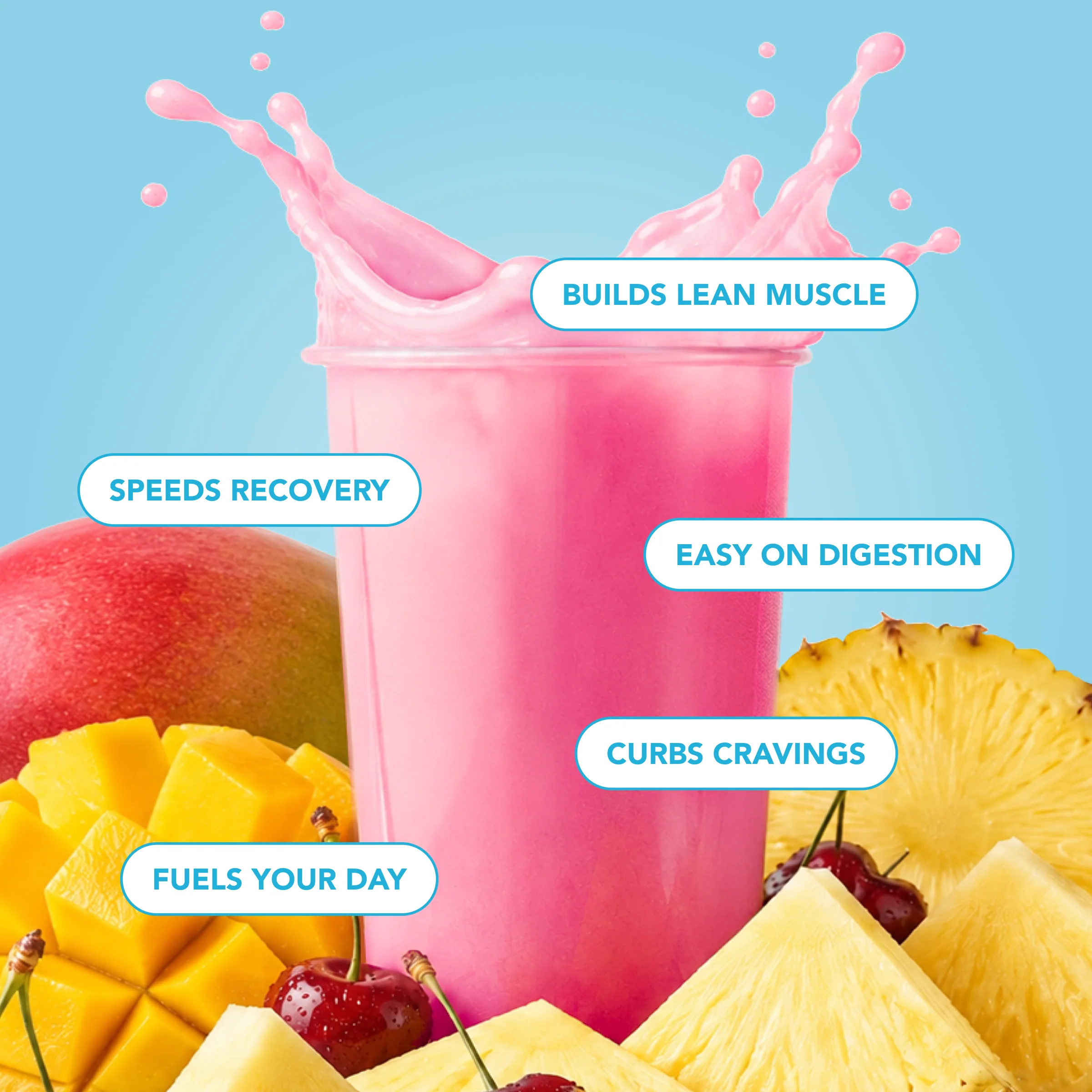 Clear Protein Powder: Fruit Punch (10 Serving) - Image 4