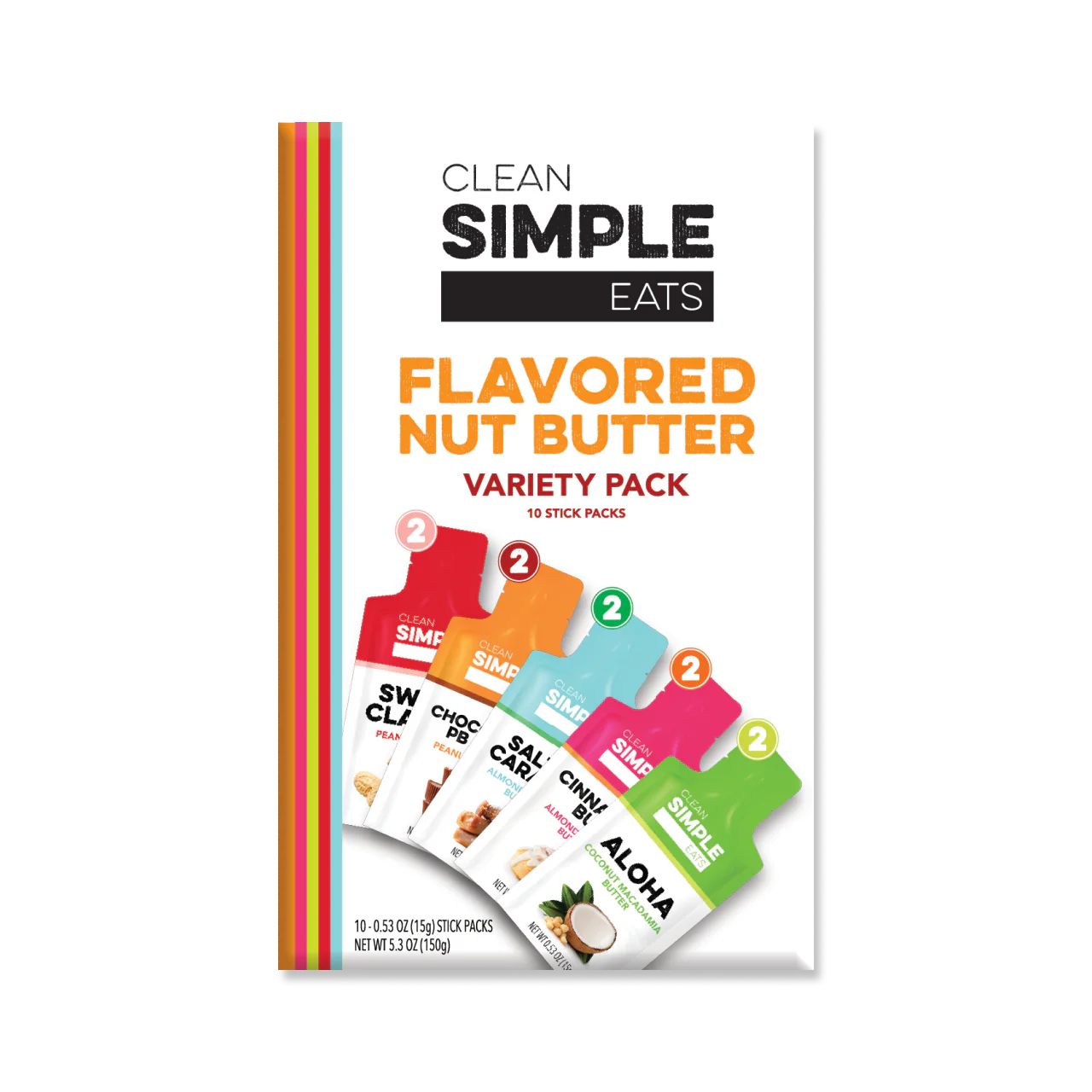 Nut Butter: Butter Variety (10 Single Serving Stick Packs)