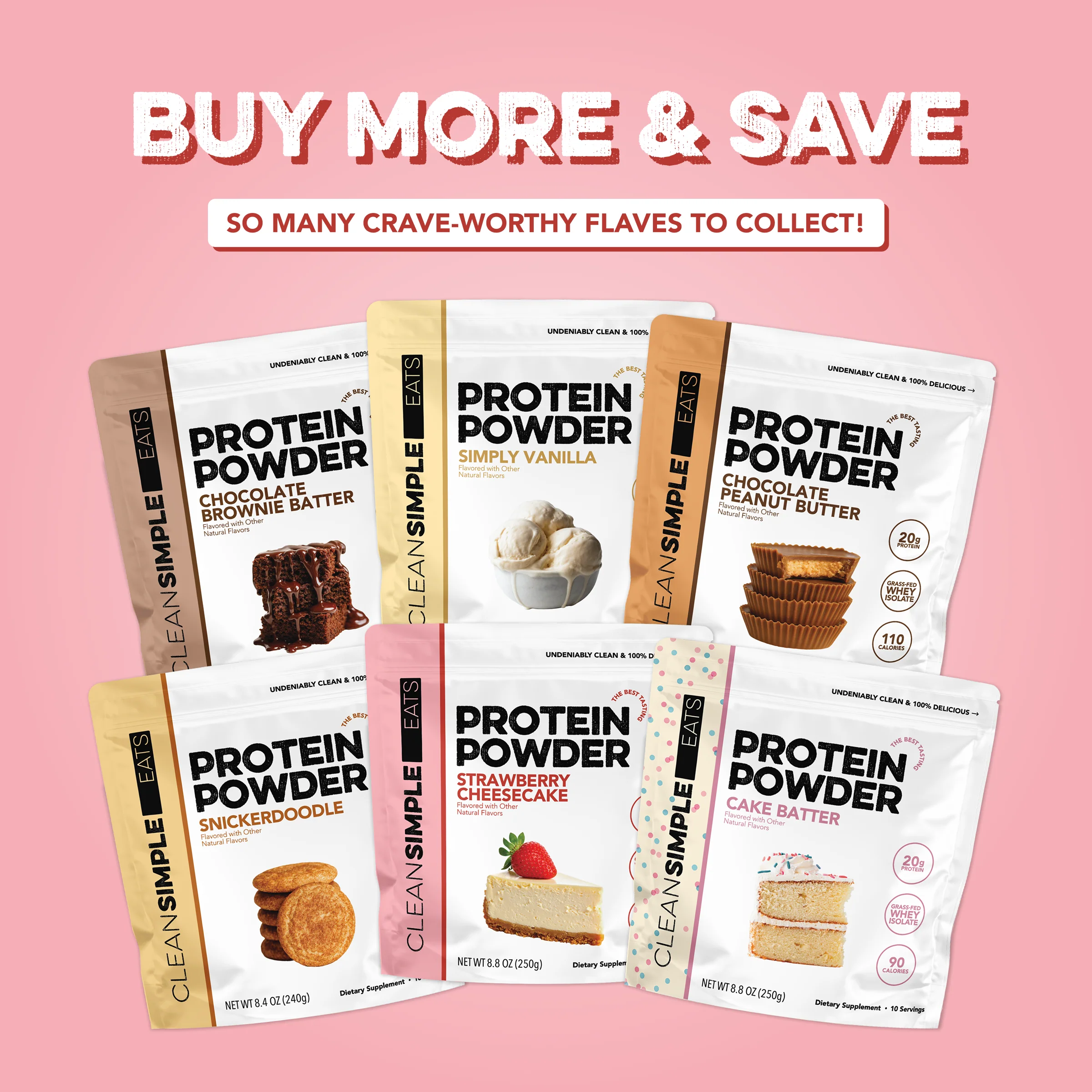 Protein Powder: Strawberry Cheesecake (10 Serving Bag) - Image 5
