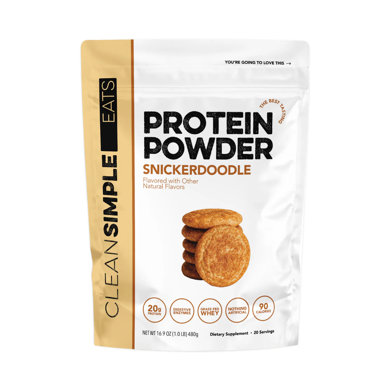 Protein Powder: Snickerdoodle (30 Serving Bag)