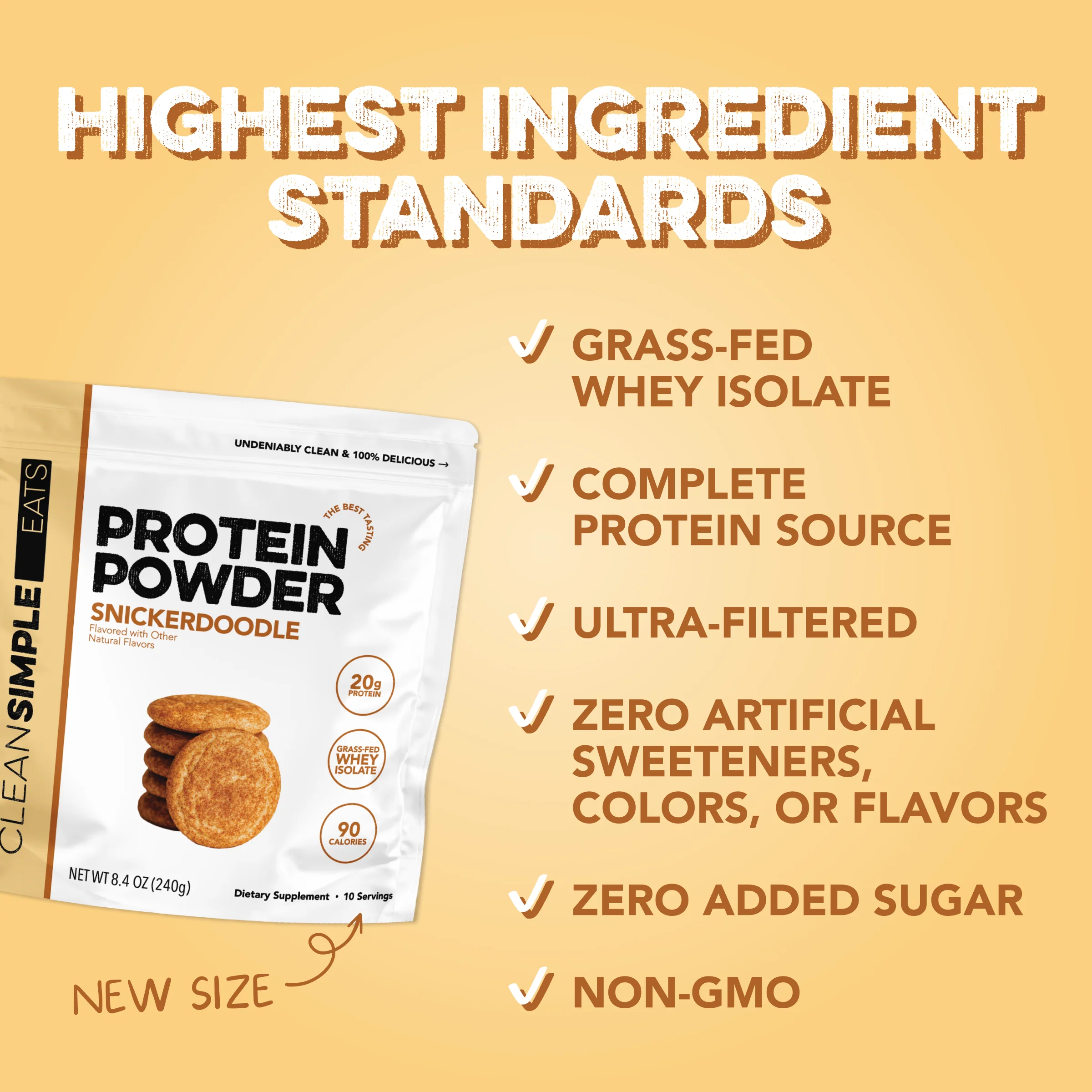 Protein Powder: Snickerdoodle (10 Serving Bag) - Image 3