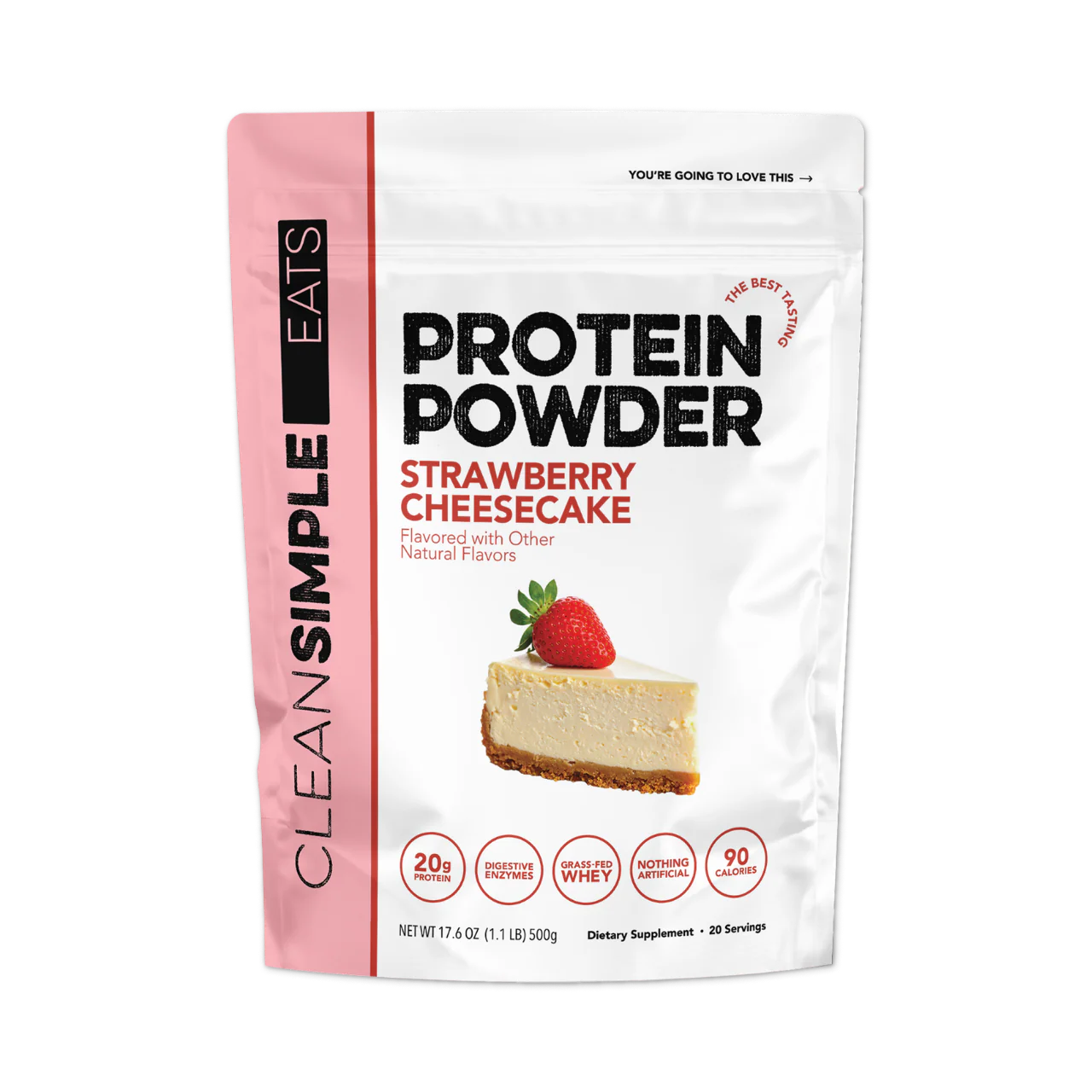 Protein Powder: Strawberry Cheesecake (30 Serving Bag)
