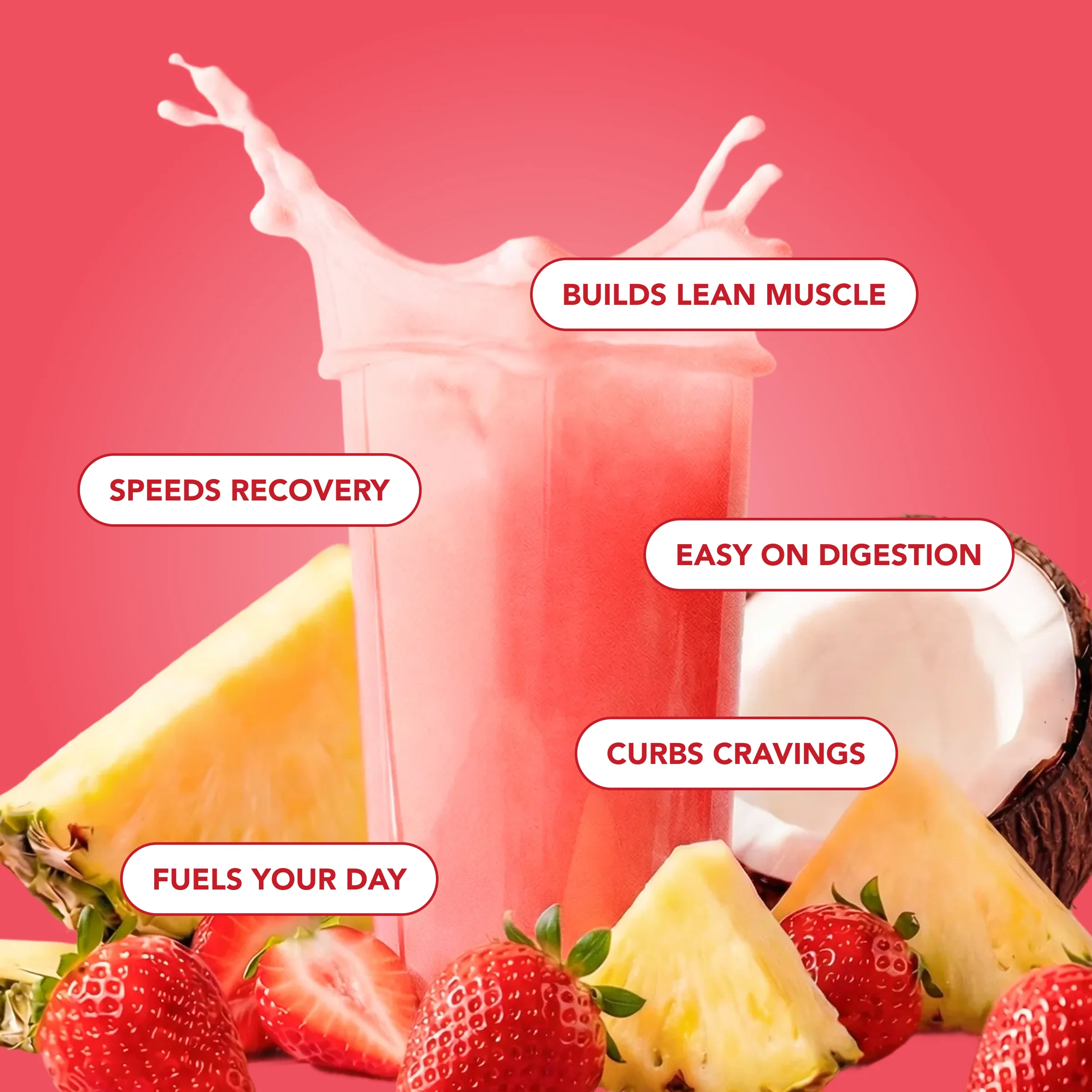 Clear Protein Powder: Strawberry Piña Colada (8 Single Serving Packs) - Image 4