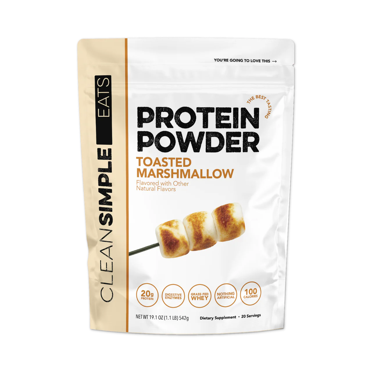 Protein Powder: Toasted Marshmallow (30 Serving)