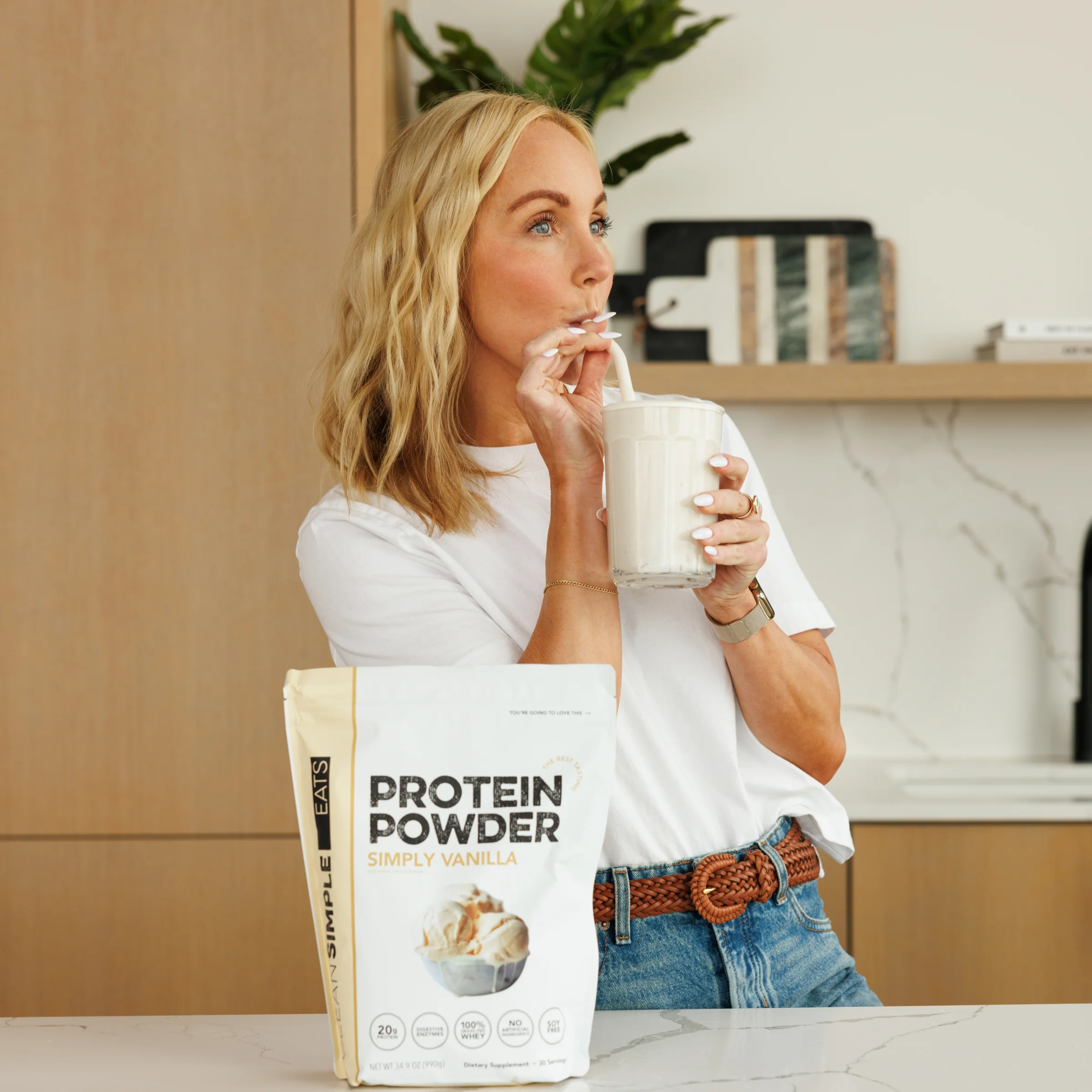 Protein Powder: Simply Vanilla (20 Serving Bag) - Image 5