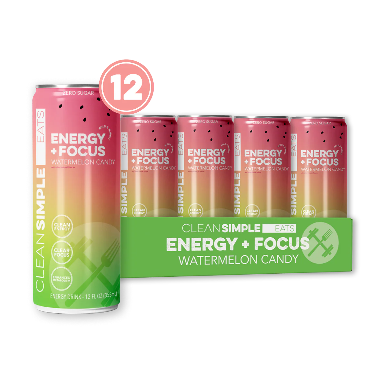 Energy + Focus: Watermelon Candy (12-pack)